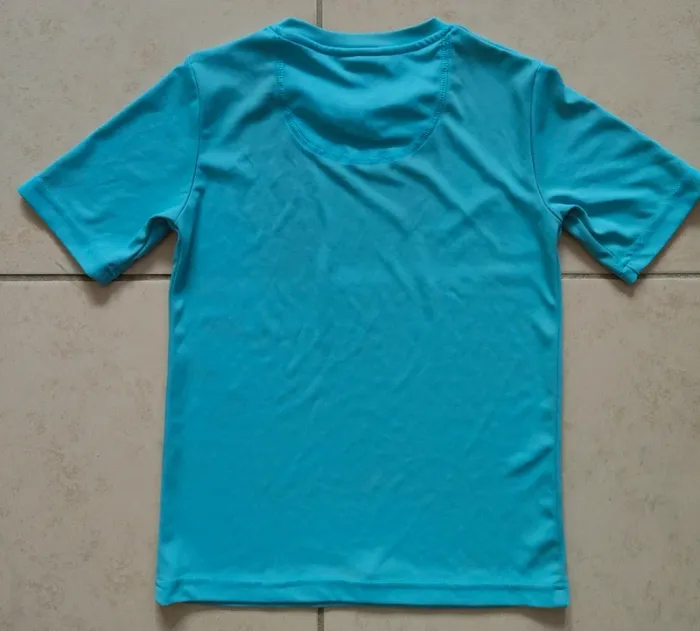 Tee-shirt manches courtes bleu anti uv 8 ans Decathlon - photo numéro 2