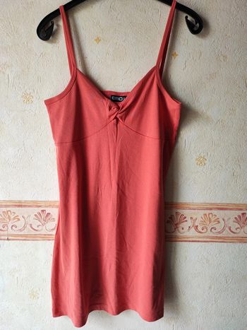 Tunique longue ou petite robe orange