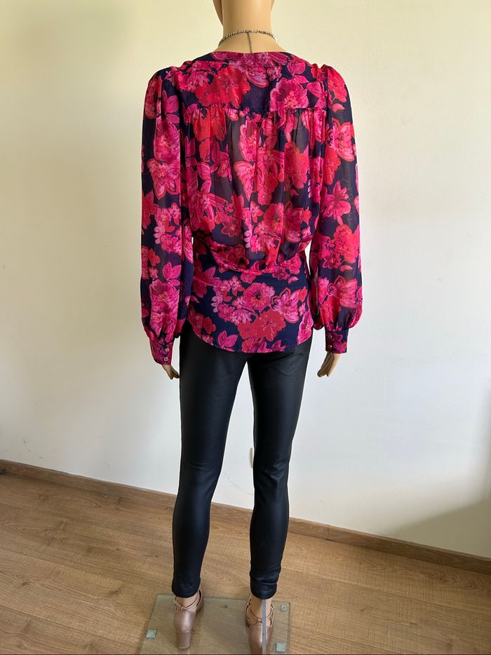 Blouse fleurie à manches longues Morgan taille 40 jamais portée - photo numéro 6
