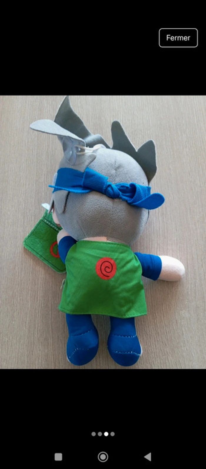 Peluche Kakashi avec ventouse - photo numéro 3