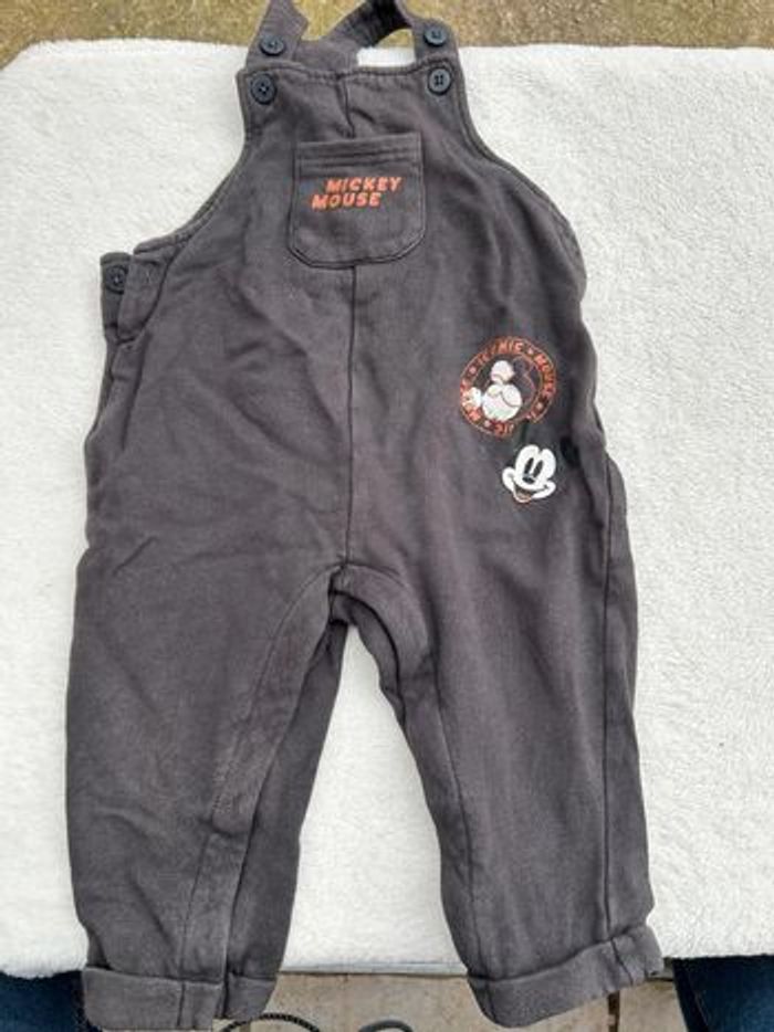 Salopette gris 18 mois Mickey disney