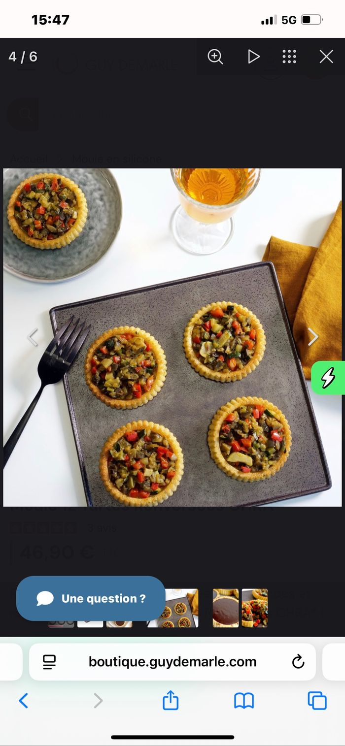 Moule 12 tartes renversées Guy Demarle - photo numéro 2