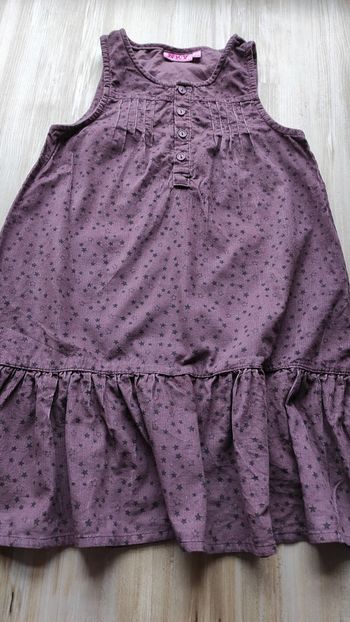 Robe velours violine