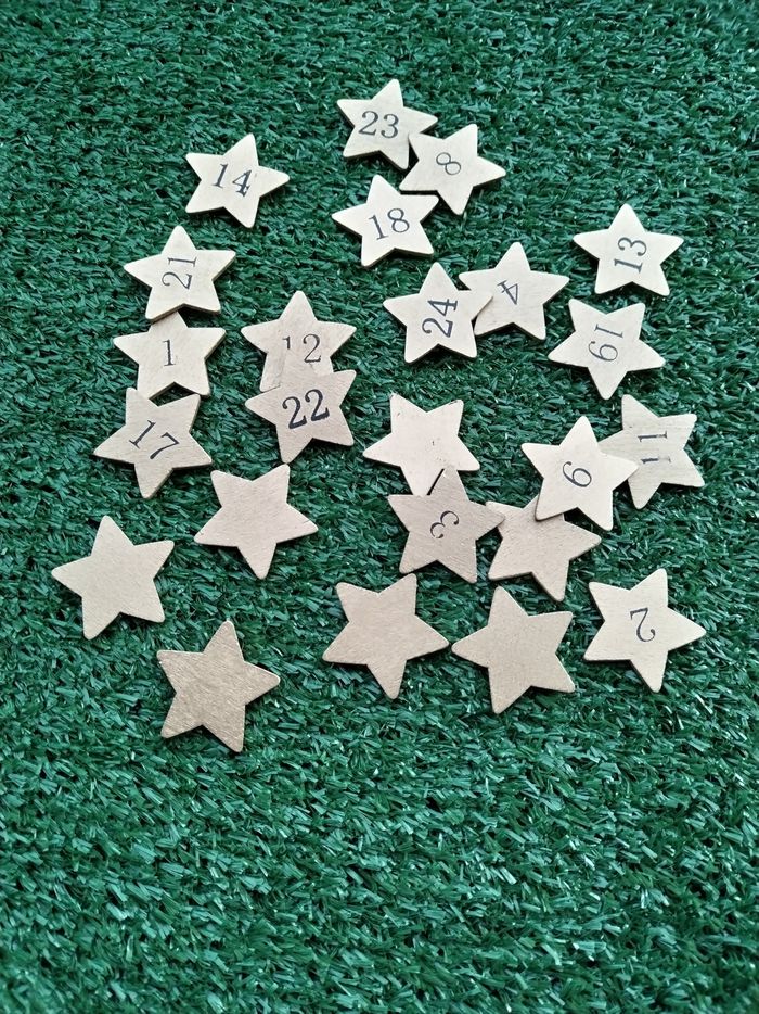 Lot 24 chiffres pour Calendrier de l'Avent Noël