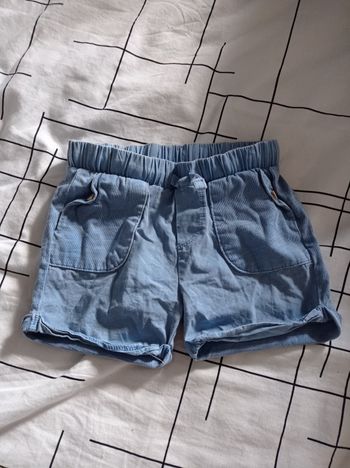 Short Zara bleu 9/12 mois
