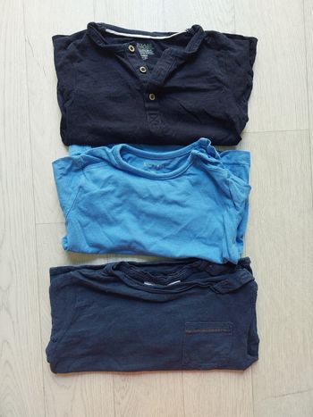 Lot 3  t-shirts manches longues 86cm