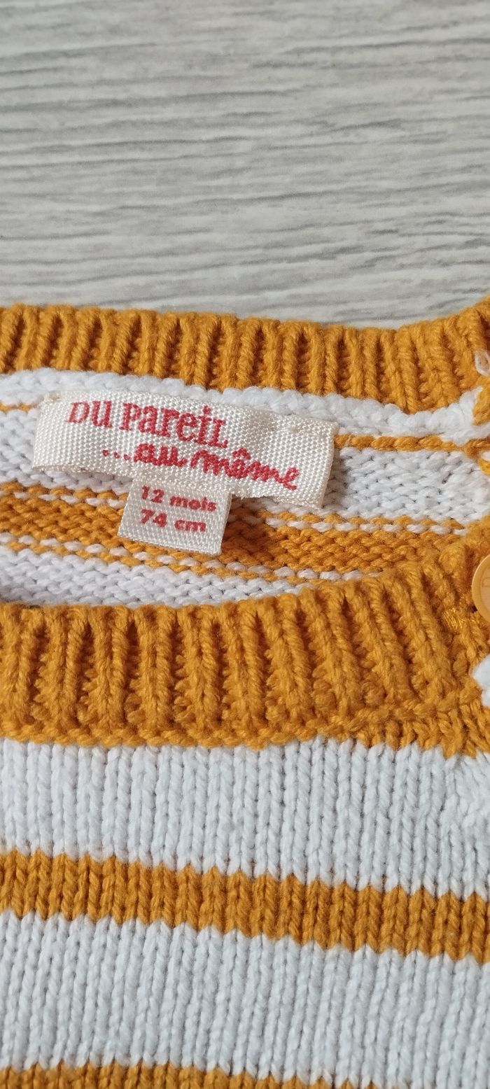 Pull garçon 12 mois du pareil au même - photo numéro 3