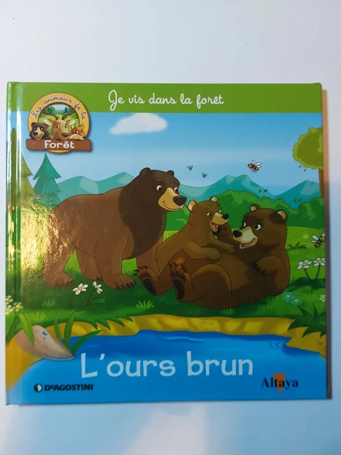 Livre enfant Je vis dans la forêt- L'ours brun