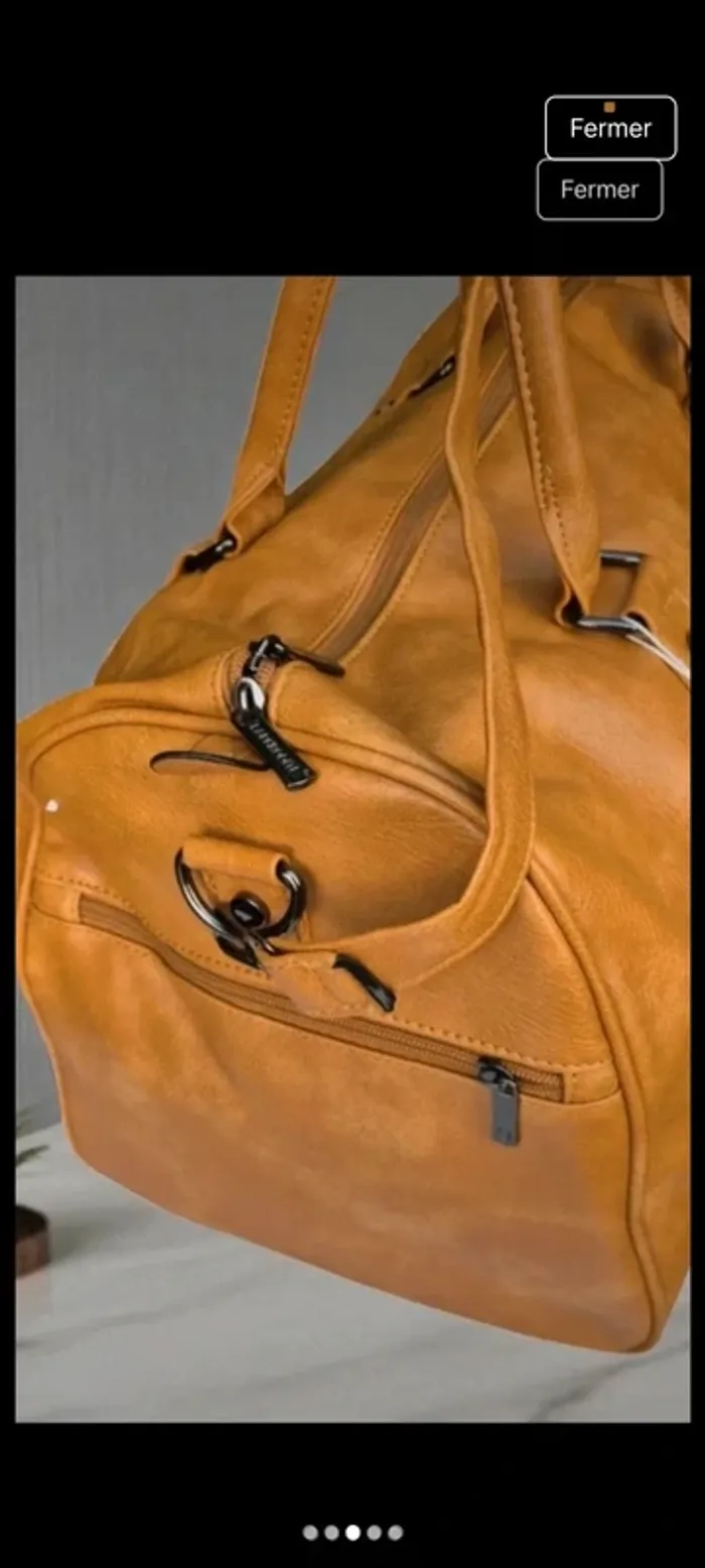 Sac moutarde neuf - photo numéro 3