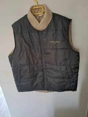 Veste sans manches Gris Beige Torrente Paris Taille L