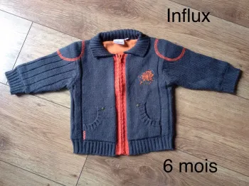 Gilet zippé Infux 6 mois