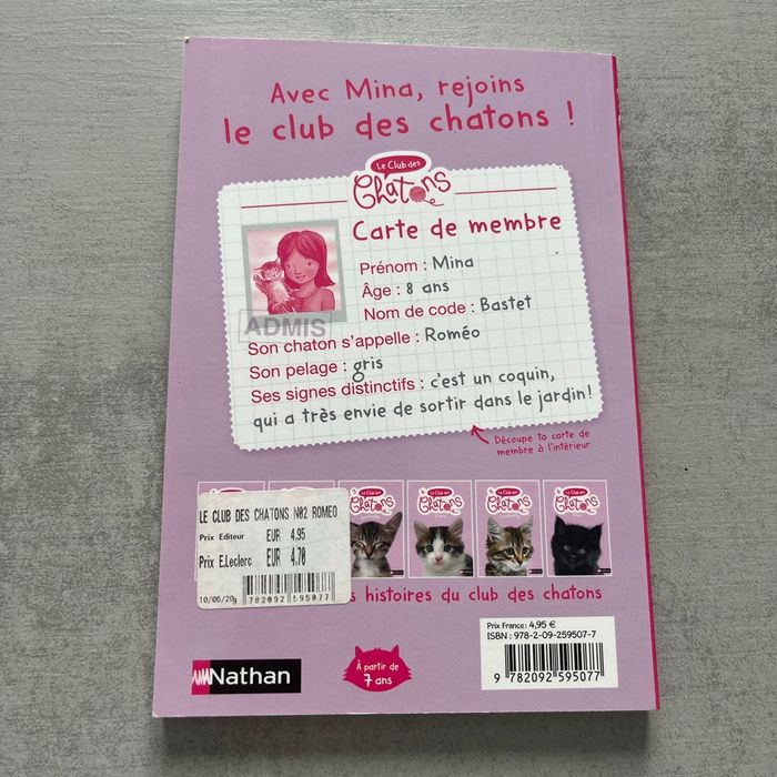 Livre neuf le club des chatons - photo numéro 2