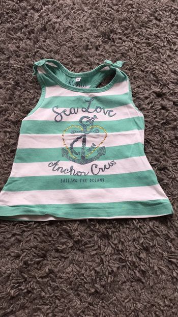 Débardeur marinière 3 ans Tissaia