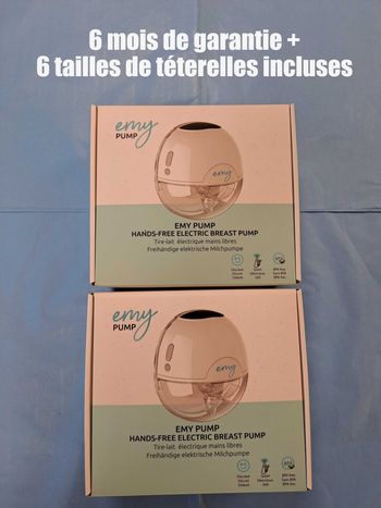 Tire-lait mains libres double pompage Emy Pump