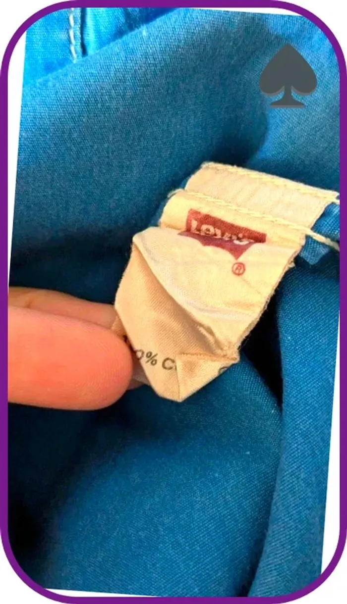 Chemise manches courtes homme Levi's Vintage M - photo numéro 7