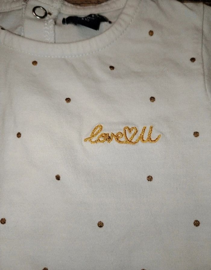 Joli t-shirt manches longues fille 3 mois - photo numéro 2