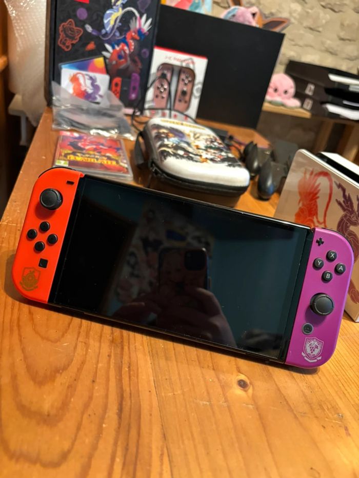 Nintendo switch Oled édition Pokémon écarlate et violet - photo numéro 2