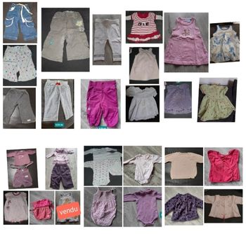 Lot de 30 vêtements en 6 mois