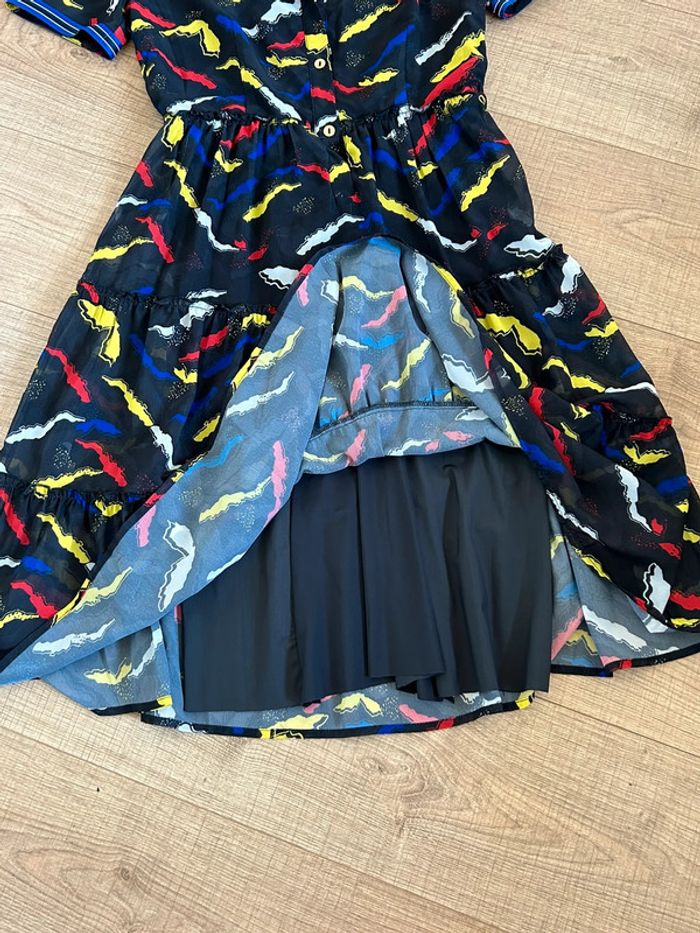 Robe noire et imprimée à manches courtes Molly Bracken taille S jamais portée - photo numéro 15