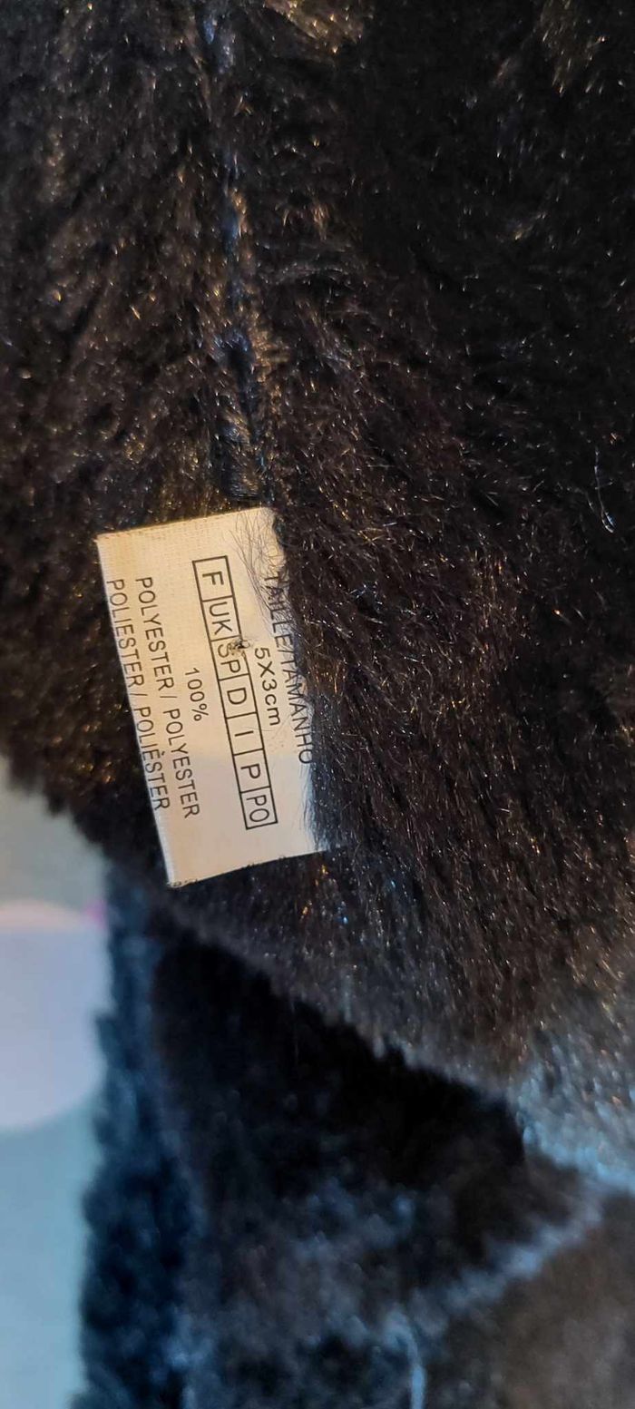 Jolie écharpe tour de cou femme fourrure noire très bon état - photo numéro 2