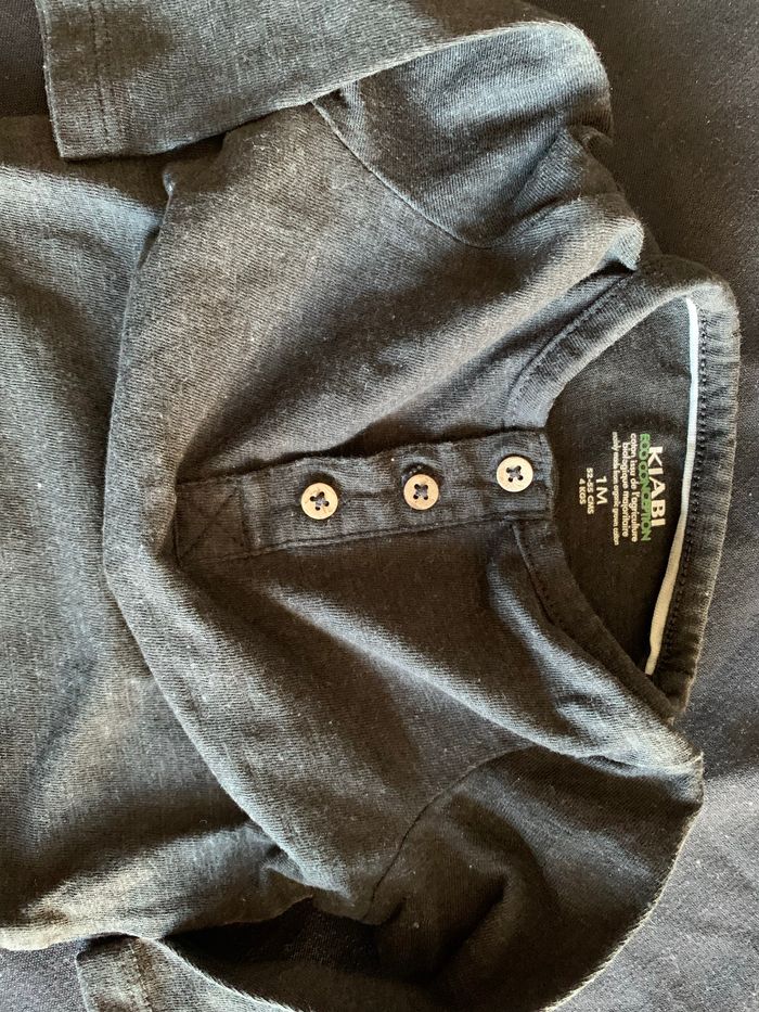 Ensemble gris Mini chou Jogging & t-shirt 1-3 mois - photo numéro 3