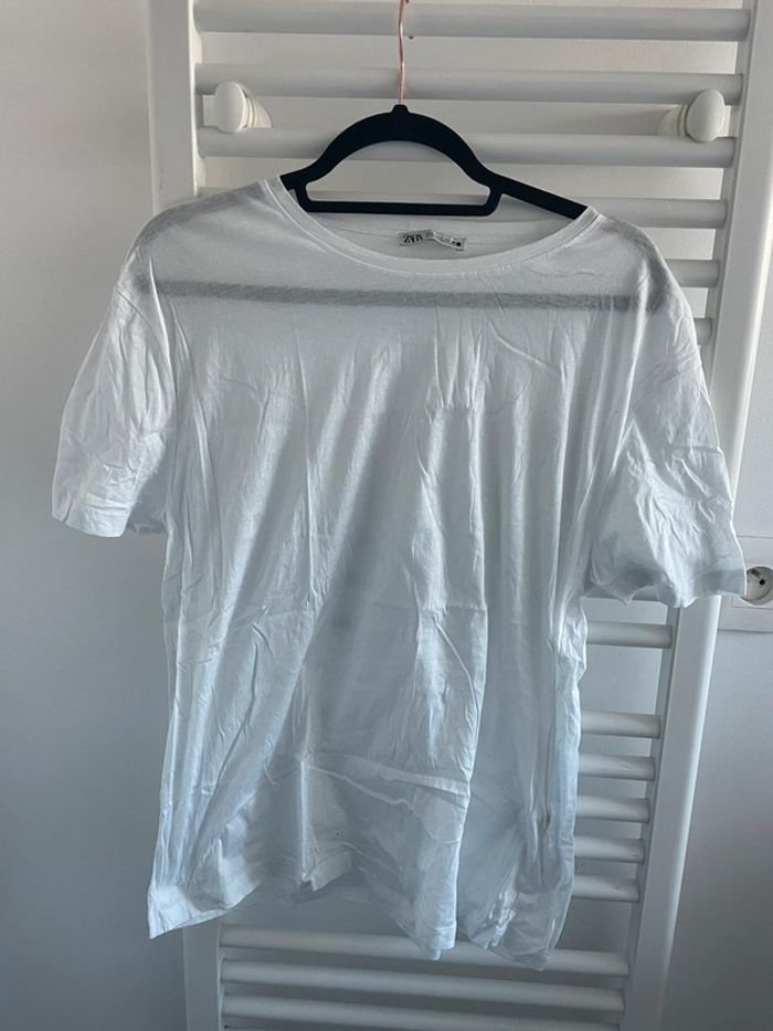 Teeshirt blanc - zara - taille L