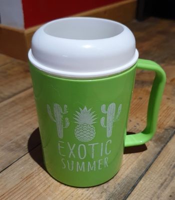Mug thermos vert exotic summer