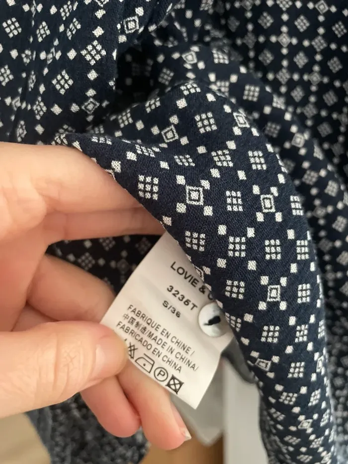 Chemise imprimée à volants oversize - photo numéro 7