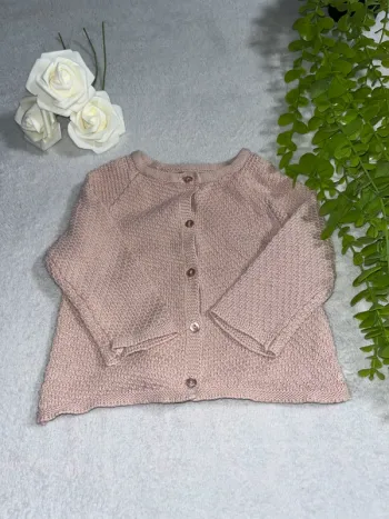 Très beau gilet à longue manche pour bébé fille