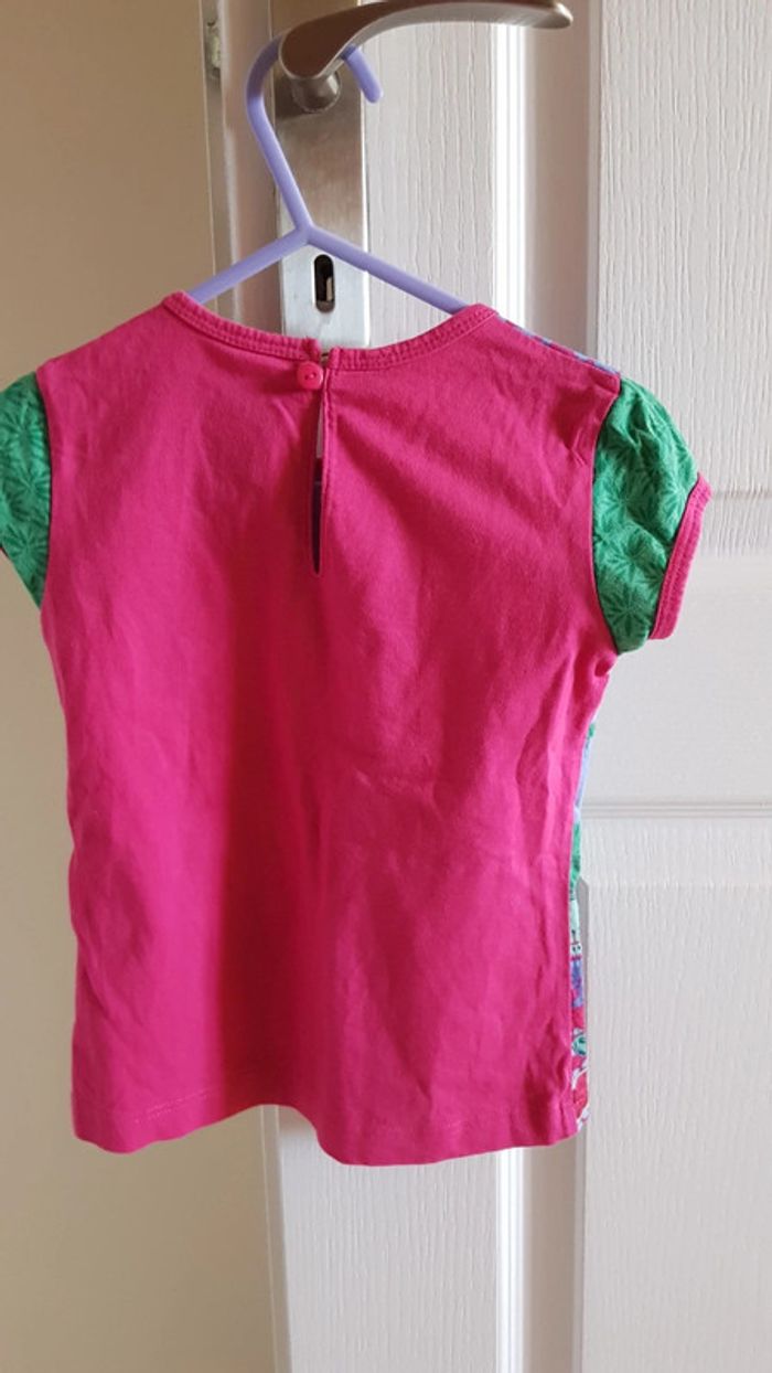 T-shirt rose et multicolore Catimini - photo numéro 2