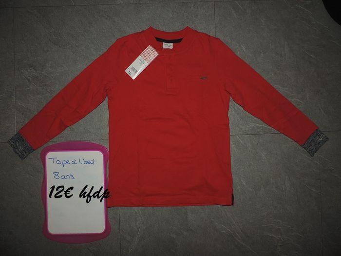 tee shirt tape à l'oeil taille 8 ans - photo numéro 2