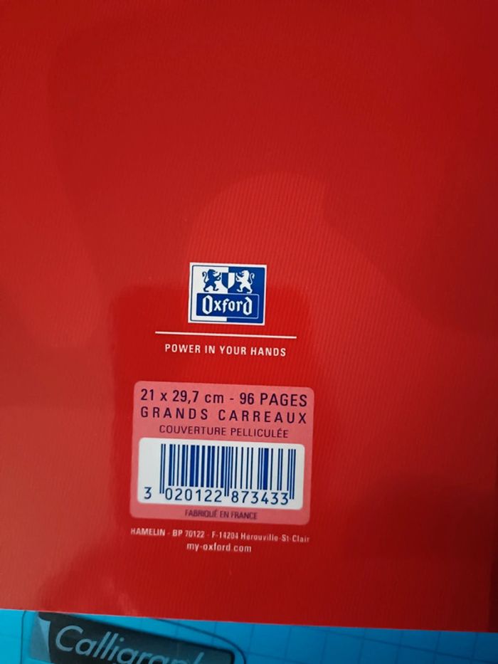 2 cahiers de fournitures scolaires - photo numéro 2