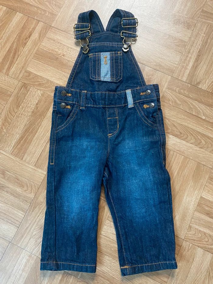 Salopette bleu taille 12 mois Kiabi