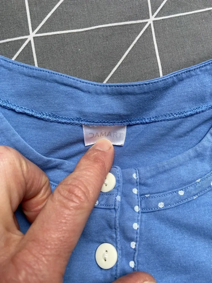Chemise de nuit bleue - photo numéro 4