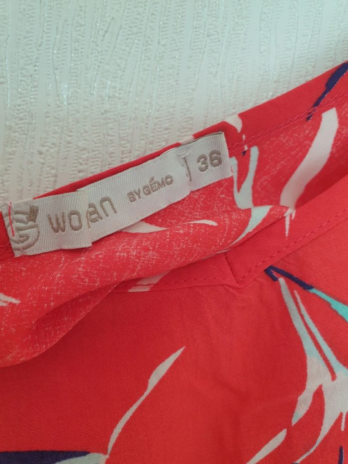 Débardeur fuchsia fleuri Gémo 36 - photo numéro 3