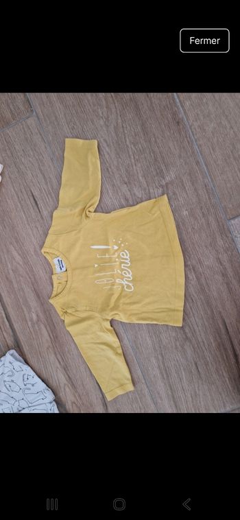 Tee shirt jaune