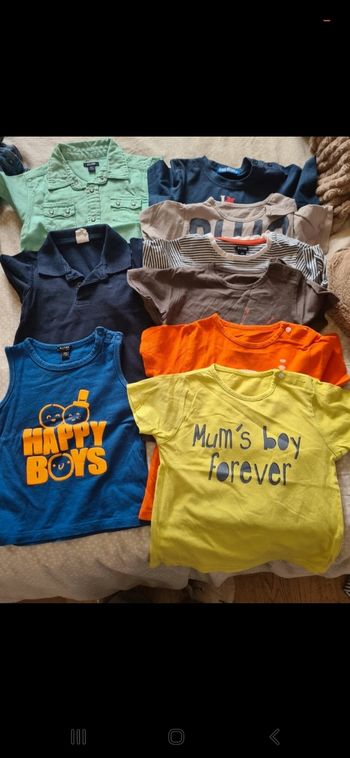 Lot t-shirts 18 mois