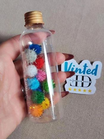 Bouteille sensorielle Pompons retour au calme