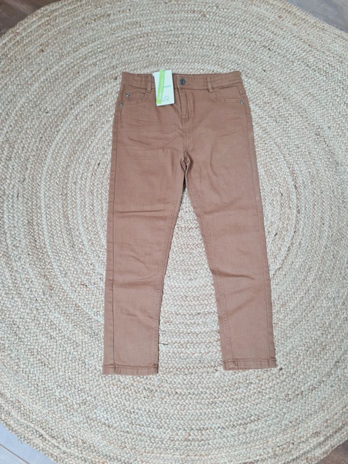 Jeans marron slim 9 ans - photo numéro 3