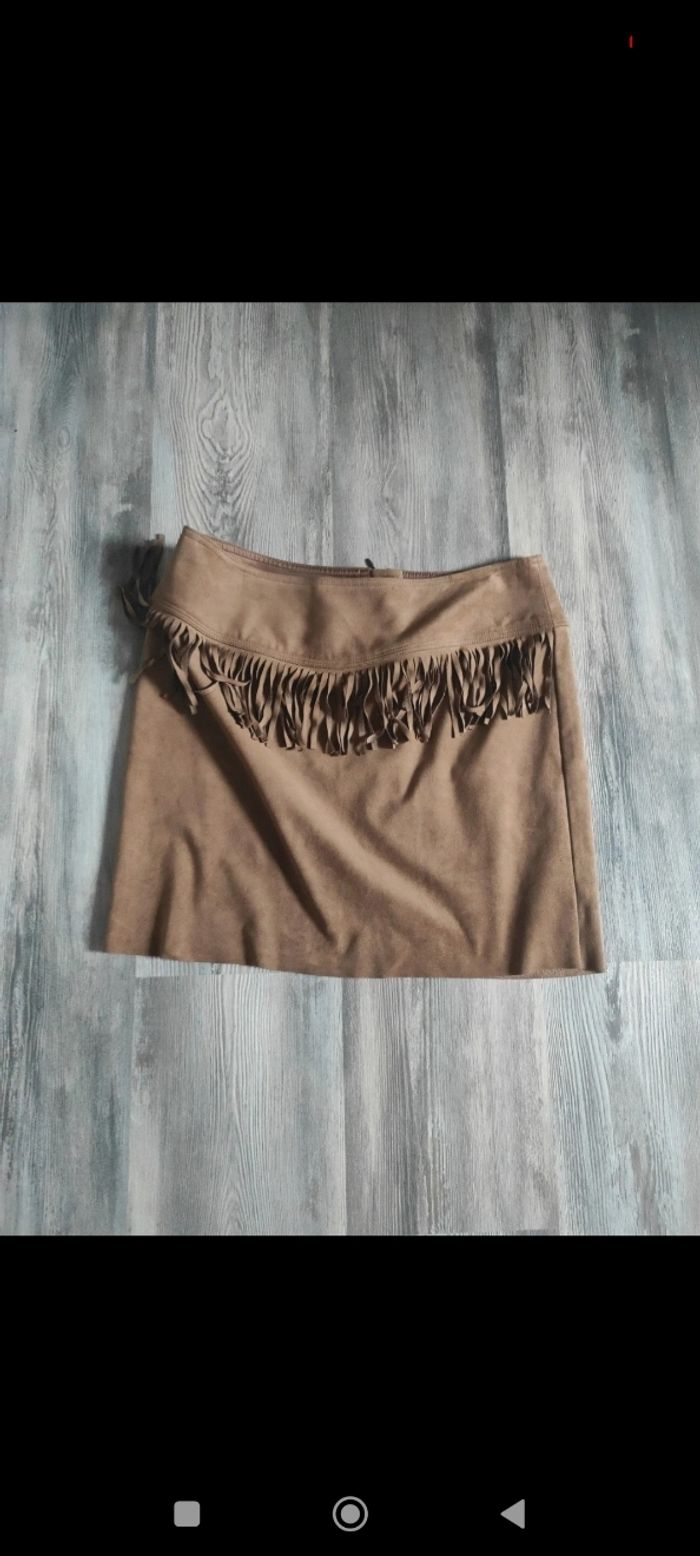 Jupe Camaïeu femme à franges