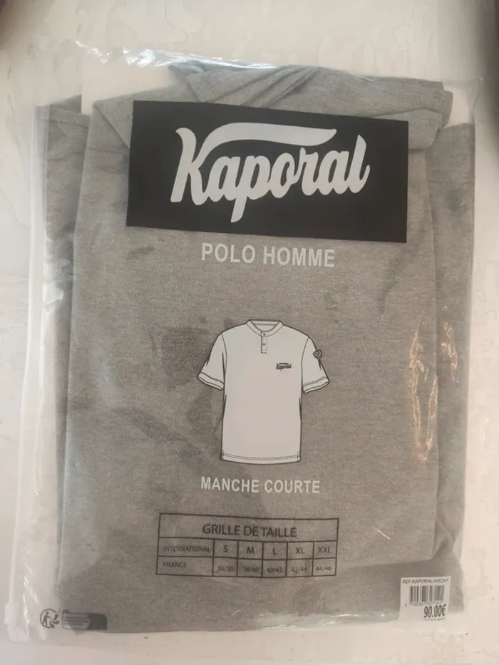 Polo homme Kaporal XXL gris - photo numéro 2