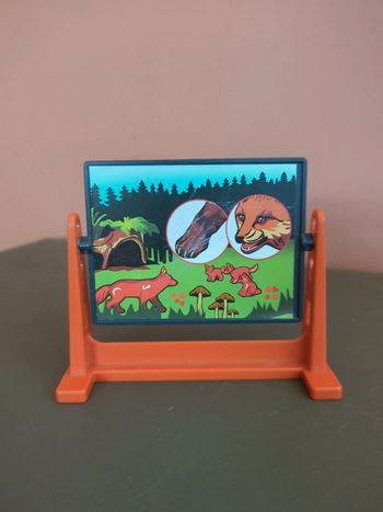 Tableau École Lapins Playmobil