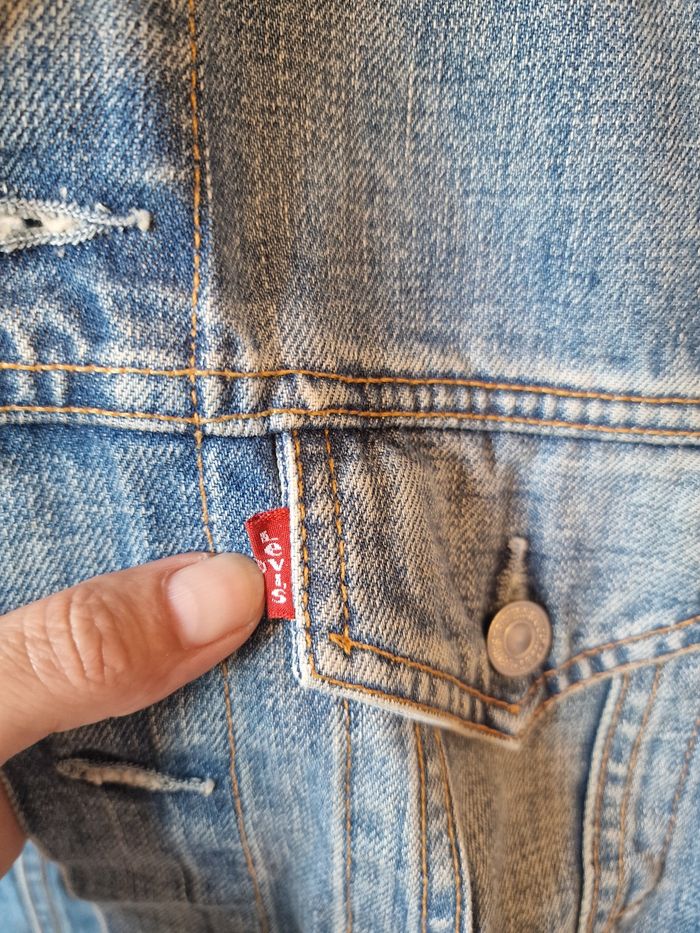 Veste vintage en jeans levis s - photo numéro 6