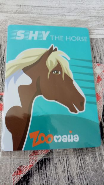 Grand MAGNET "SHY the Horse" de chez Zoo Malia - Neuf