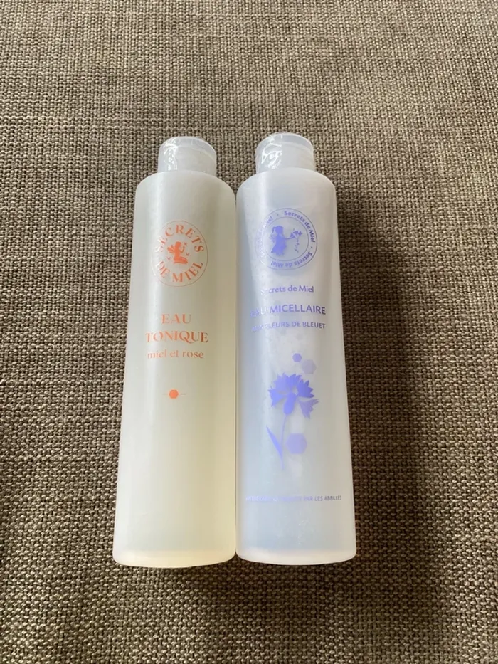 Lot de eau tonique et eau micellaire