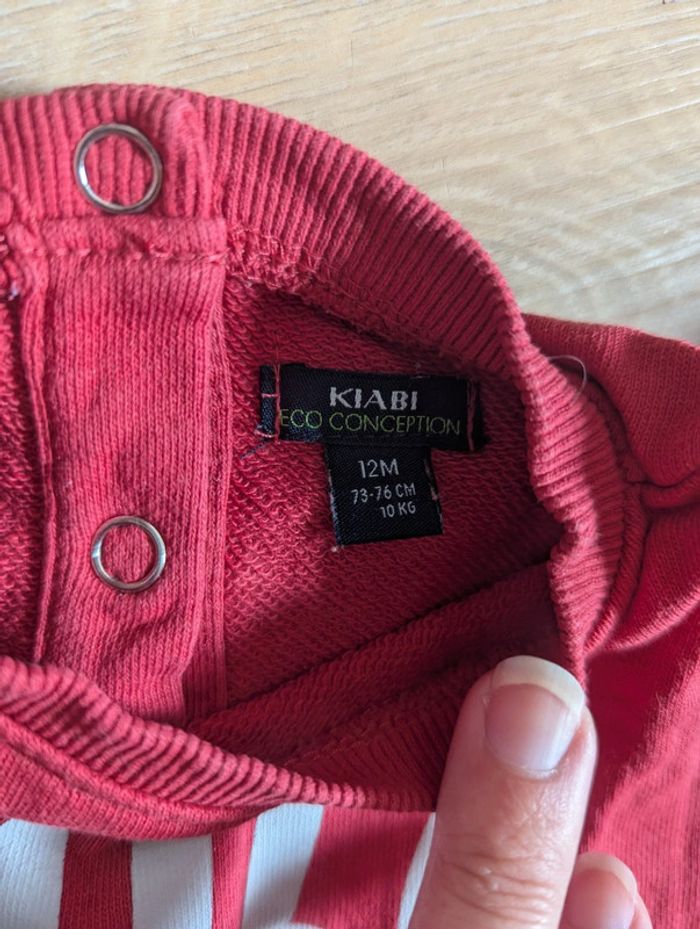 Pull rouge Kiabi 12 mois Smile - photo numéro 3