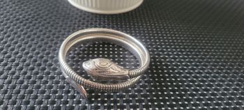 Bracelet gas bijoux serpent argenté excellent état