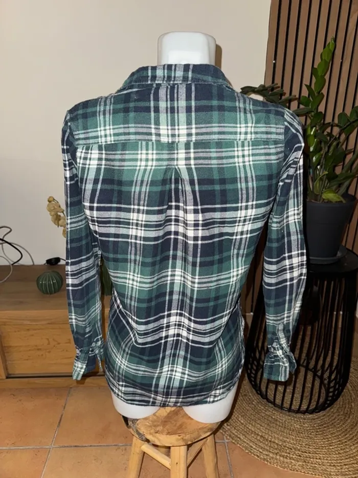 Chemise à carreaux verte - photo numéro 3