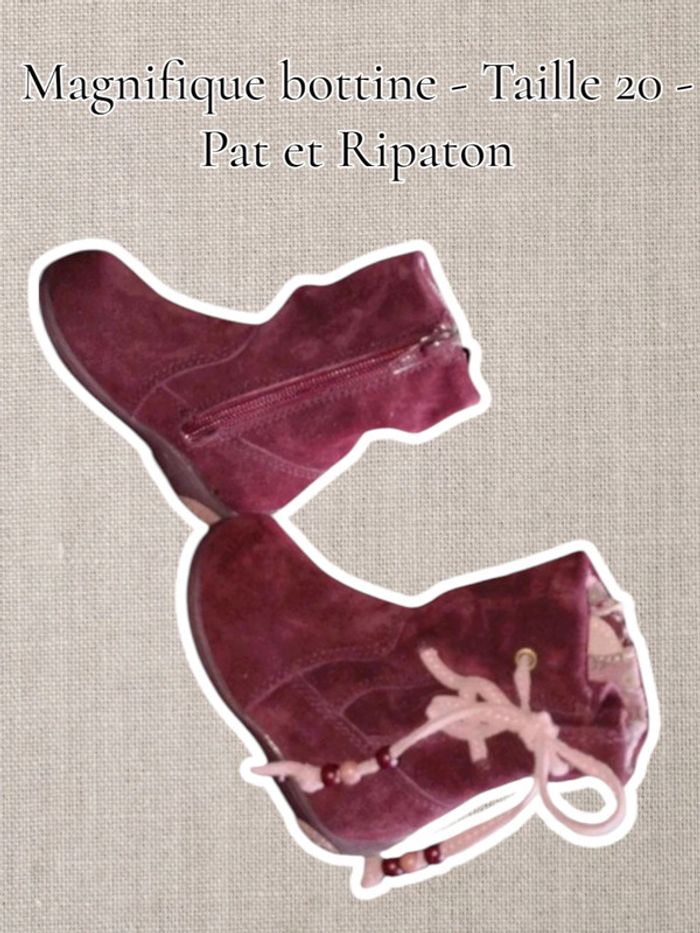 Magnifique bottine - Taille 20 - Pat et Ripaton - photo numéro 4