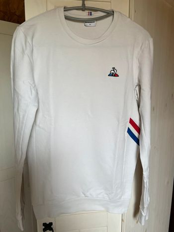 Sweat blanc « Le Coq Sportif » Taille XS